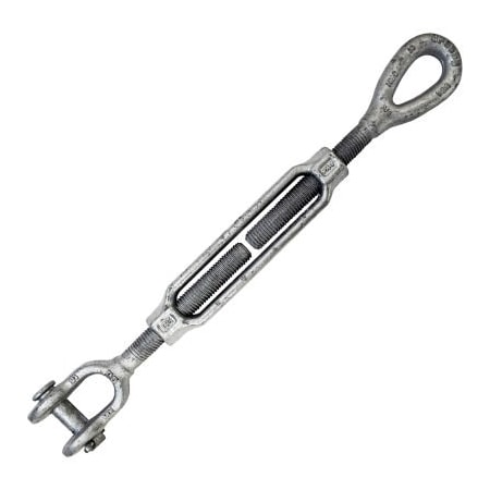 Mazzella Crosby HG-227 Galvanized Turnbuckle Jaw/Eye 3/4" X 6", 5200 LBS WLL 1032055